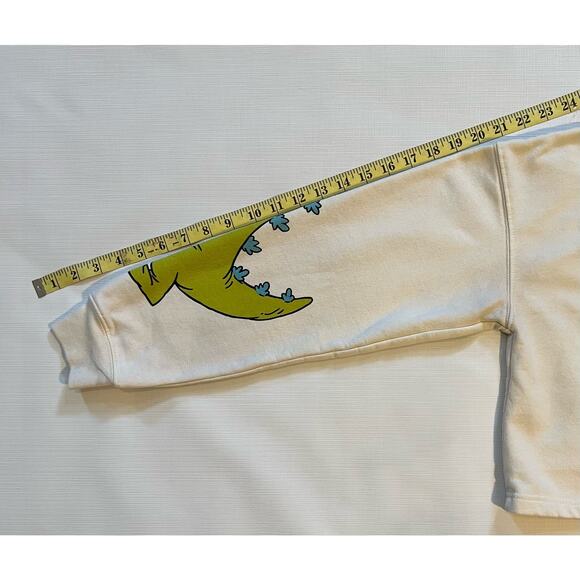 NICKELODEON-Women's Small Rugrats Cream Crop Top Sweatshirt - Picture 5 of 7